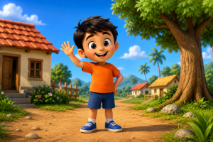 High-quality 3D animation character showcasing realistic textures, lighting, and immersive visual design.